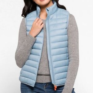 SAVE THE DUCK Pale Blue Ultra Light Quilted Jacket